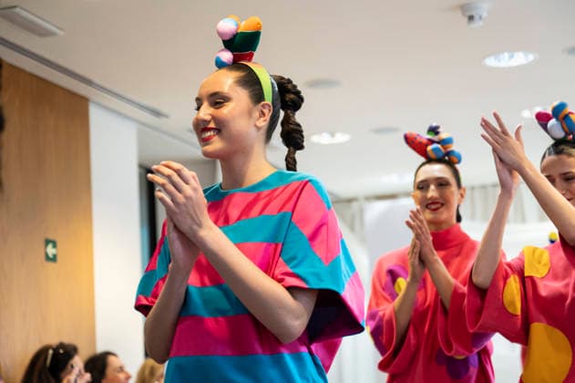 Summer Fashion Week Latam 2026 in Madrid, Spain - 6 MAY 2026. A model walks the runway at the Agatha Ruiz de la Prada fashion show during the Summer Fashion Week Latam 2026 at the Pons Foundation. Madrid Spain Copyright: xAtilanoxGarciax xSOPAxImagesx photos17766