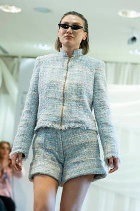 Summer Fashion Week Latam 2026 in Madrid, Spain - 6 MAY 2026. A model walks the runway at the Joseph Mendoza fashion show during the Summer Fashion Week Latam 2026 at the Pons Foundation. Madrid Spain Copyright: xAtilanoxGarciax xSOPAxImagesx photos17814
