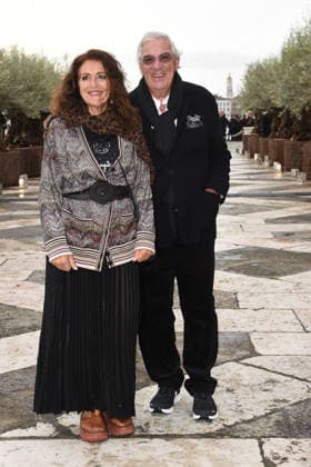 Venice, Pinault Foundation gala dinner on the island of San Giorgio, pictured: Angela Missoni, Bruno Ragazzi  Copyright: xFRANCESCAxVIECELIx xipa-agency.netx xFrancescaxViecelix IPA_Agency_IPA74479790