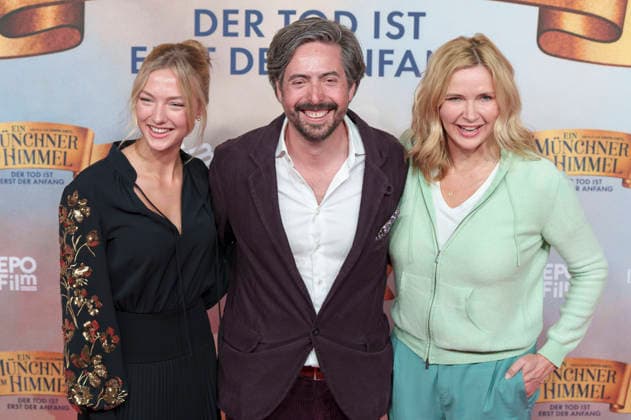 Lilly Krug, David Dietl und Veronica Ferres bei der Premiere des Kinofilms Ein Münchner im Himmel - Der Tod ist erst der Anfang im Mathäser Filmpalast. München, 06.05.2026