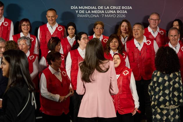 Queen Letizia presides over the World Red Cross and Red Crescent Day in Pamplona Queen Letizia presides over the main ceremony in commemoration of the World Red Cross and Red Crescent Day, at the Museum of the University of Navarra, on May 7, 2026, in Pamplona, Comunidad Foral de Navarra Spain During the ceremony, the Spanish Red Cross awarded its Gold Medals 2026 to individuals and organizations whose achievements have had a great social impact 07 MAY 2026 Pamplona, Comunidad Foral de Nav Nav Pamplona, Comunidad Foral de Nav Spain  Copyright: xEduardoxSanzx 7505695