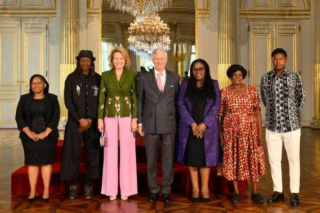 King Philippe And Queen Mathilde Present The Africa Prize BRUSSELS, BELGIUM - MAY 07 : King Philippe of Belgium; Queen Mathilde of Belgium pictured with Dr. Dixon Chibanda and Esther Tumbare who received the King Baudouin Foundation Prize during the ceremony for the Africa prize on May 07, 2026 in Brussels, Belgium, 07 05 2026 Brussels Belgium  Copyright: xPhilipxReynaersx