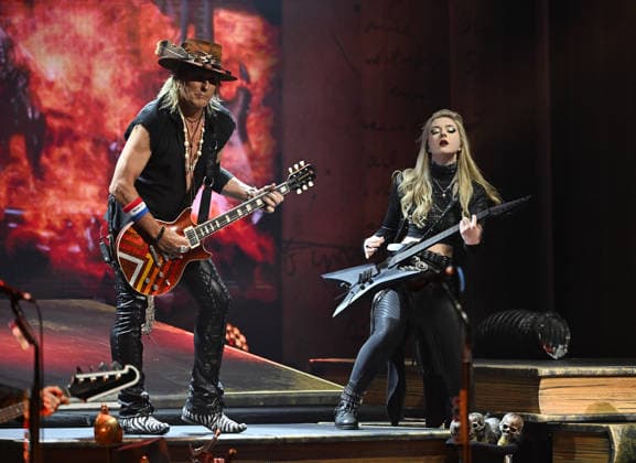 Anna Cara and Ryan Roxie of The Alice Cooper Band perform during Alice s Attic Tour at The Broward Center For The Performing Arts on May 6, 2026 in Fort Lauderdale, Florida. Featuring: Anna Cara, Ryan Roxie Where: Fort Lauderdale, Florida, United States When: 06 May 2026 Credit: Robert Bell INSTARimages EDITORIAL USE ONLY. NOT FOR USE BY NEWSPAPERS BASED IN THE UK. Copyright: xx instar55670870
