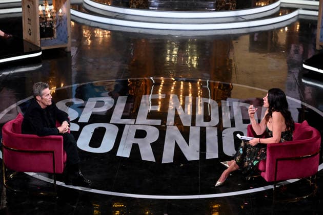 May 7, 2026, Milan, Rome, Italy: Willem Dafoe and Geppi Cucciari on the TV show Splendida Cornice on Rai 3, Milan, May 7, 2026. Milan Italy  - ZUMAa289 20260507_zia_a289_328 Copyright: xMaxx xAgfx
