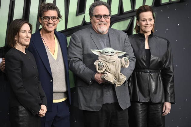 Star Wars: The Mandaloria and Grogu UK Fan Event Kathleen Kennedy, Pedro Pascal, Jon Favreau and Sigourney Weaver at the Star Wars: The Mandaloria and Grogu UK Fan Event at Cineworld, Leister Square in London on 7 May 2026, Credit:Justin Ng Avalon  Copyright: xJustinxNgx xAvalonx 1097156456