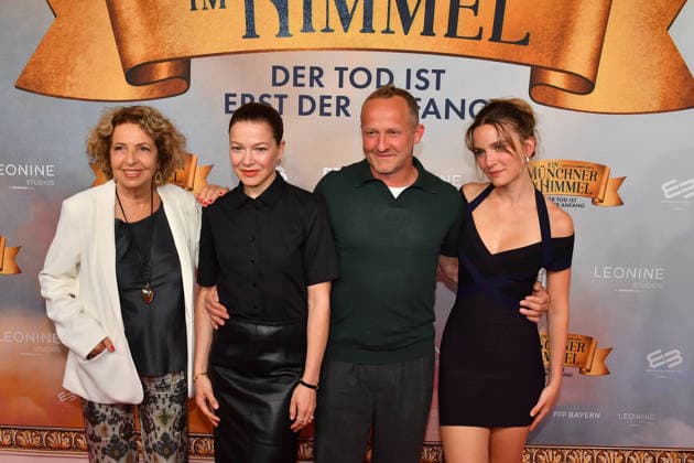 Michaela May, Hannah Herzsprung, Maximilian Brückner und Momo Beier Premiere Ein Münchner im Himmel - Der Tod ist erst der Anfang Kinofilm Mathäser Filmpalast München 06. Mai 2026