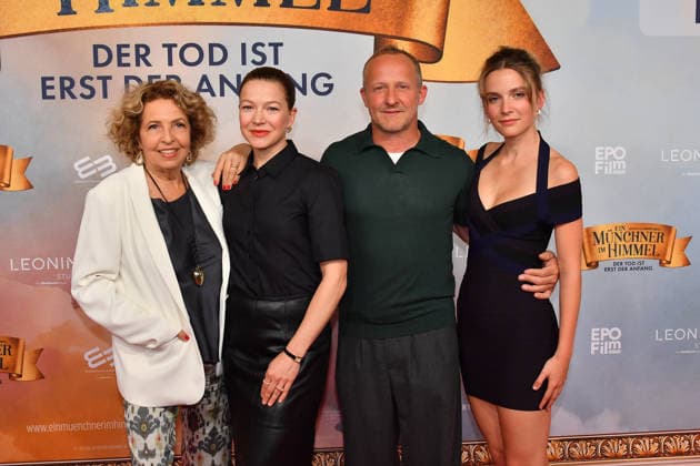 Michaela May, Hannah Herzsprung, Maximilian Brückner und Momo Beier Premiere Ein Münchner im Himmel - Der Tod ist erst der Anfang Kinofilm Mathäser Filmpalast München 06. Mai 2026