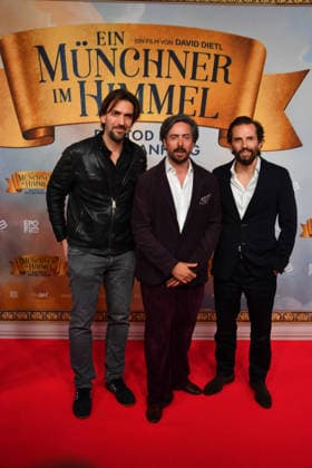 Max Wiedemann, David Dietl und Quirin Berg Premiere Ein Münchner im Himmel - Der Tod ist erst der Anfang Kinofilm Mathäser Filmpalast München 06. Mai 2026