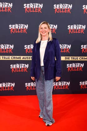 Moderatorin Aleksandra Bechtel bei der Eröffnung der True Crime Ausstellung Serienkiller in Köln Ehrenfeld. Köln, 07.05.2026 NRW Deutschland Copyright: xChristophxHardtx