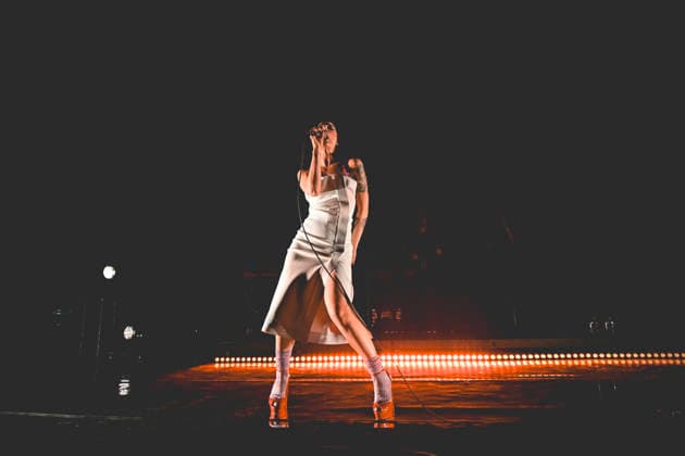 May 7, 2026, Napoli, Italy: Italian singer Claudia Lagona better known by her stage name Levante, performs live at Casa della Musica during her tour Levante dell Amore live 2026. Napoli Italy - ZUMAs197 20260507_aaa_s197_226 Copyright: xPaolaxVisonex