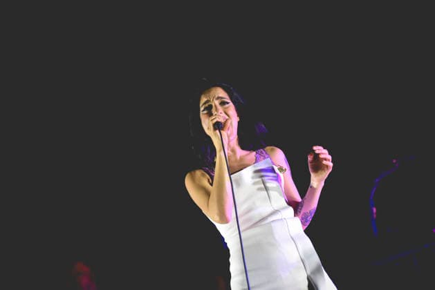 May 7, 2026, Napoli, Italy: Italian singer Claudia Lagona better known by her stage name Levante, performs live at Casa della Musica during her tour Levante dell Amore live 2026. Napoli Italy - ZUMAs197 20260507_aaa_s197_206 Copyright: xPaolaxVisonex