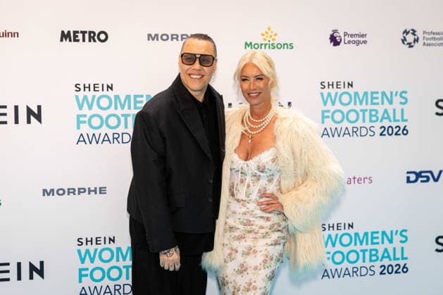 Womens Football Awards hosted at The Chancery Roswood, London, UK on 7 May 2026 Denise van Outen and Gak Wan on the red carpet at the Women™s Football Awards 2026, Credit:Liam Daysh-Holmes Avalon  Copyright: xLiamxDaysh-Holmesx xAvalonx 1097209687