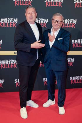 Joachim Llambi und Jan Hofer bei der Premiere von Serienkiller - Die True Crime Ausstellung in der Oskar-Jäger-Straße 99. Köln, 07.05.2026
