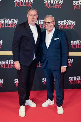 Joachim Llambi und Jan Hofer bei der Premiere von Serienkiller - Die True Crime Ausstellung in der Oskar-Jäger-Straße 99. Köln, 07.05.2026
