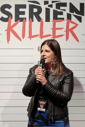Sarah Stockhausen bei der Premiere von Serienkiller - Die True Crime Ausstellung in der Oskar-Jäger-Straße 99. Köln, 07.05.2026