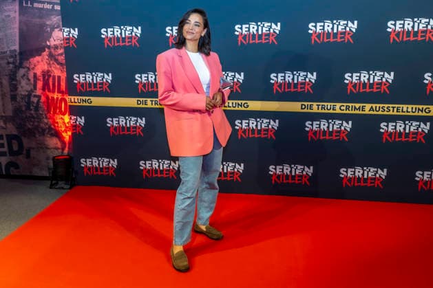 ABB SERIENKILLER- Amira Aly Moderatorin zu Gast bei der Eroeffnung der True Crime Ausstellung Serien Killer am 07.05.2026 in Köln Ehrenfeld NRW Deutschland