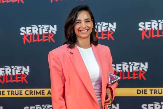 ABB SERIENKILLER- Amira Aly Moderatorin zu Gast bei der Eroeffnung der True Crime Ausstellung Serien Killer am 07.05.2026 in Köln Ehrenfeld NRW Deutschland