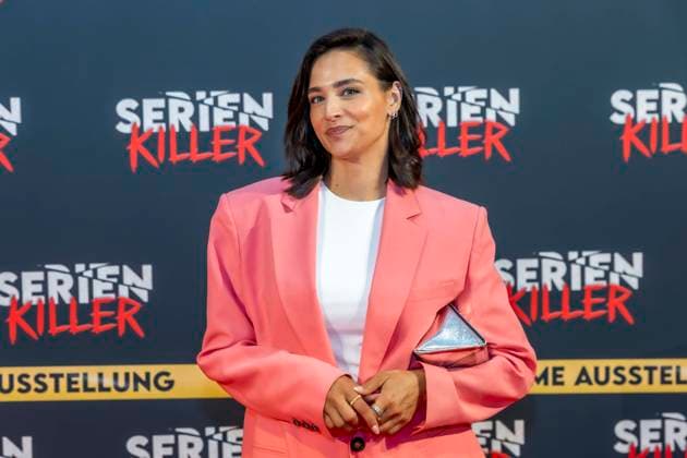 ABB SERIENKILLER- Amira Aly Moderatorin zu Gast bei der Eroeffnung der True Crime Ausstellung Serien Killer am 07.05.2026 in Köln Ehrenfeld NRW Deutschland
