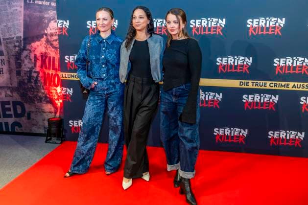 ABB SERIENKILLER- Ania Niedieck Shaolyn Fernandez Julia Wiedemann Schauspielerinen zu Gast bei der Eroeffnung der True Crime Ausstellung Serien Killer am 07.05.2026 in Köln Ehrenfeld NRW Deutschland