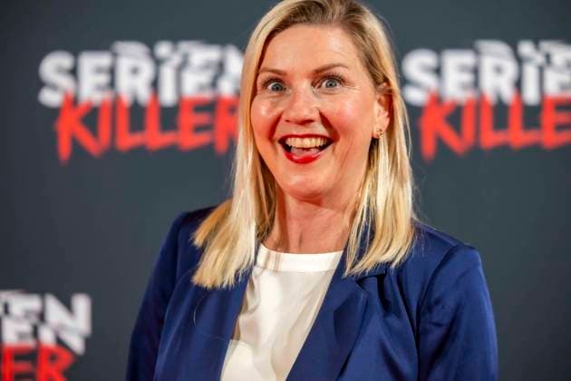 ABB SERIENKILLER- Alexsandra Bechtel Moderatorin zu Gast bei der Eroeffnung der True Crime Ausstellung Serien Killer am 07.05.2026 in Köln Ehrenfeld NRW Deutschland