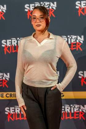 ABB SERIENKILLER- Alex Mariah Peter (Content Creatorin) zu Gast bei der Eroeffnung der True Crime Ausstellung Serien Killer am 07.05.2026 in Köln Ehrenfeld NRW Deutschland