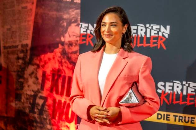 ABB SERIENKILLER- Amira Aly Moderatorin zu Gast bei der Eroeffnung der True Crime Ausstellung Serien Killer am 07.05.2026 in Köln Ehrenfeld NRW Deutschland