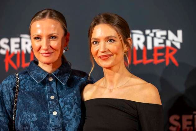 ABB SERIENKILLER-Ania Niedieck Amrei Haardt Schauspielerinen zu Gast bei der Eroeffnung der True Crime Ausstellung Serien Killer am 07.05.2026 in Köln Ehrenfeld NRW Deutschland