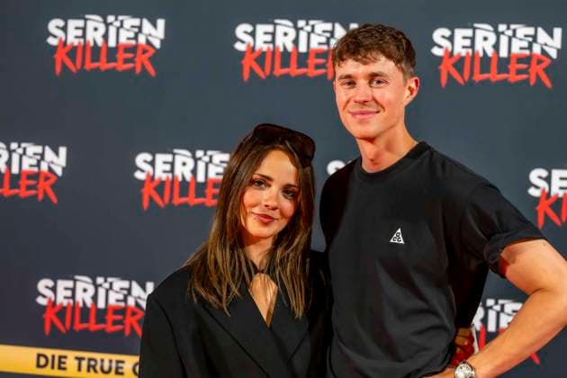ABB SERIENKILLER- Antonia Kolano Robin Schick Schauspieler zu Gast bei der Eroeffnung der True Crime Ausstellung Serien Killer am 07.05.2026 in Köln Ehrenfeld NRW Deutschland