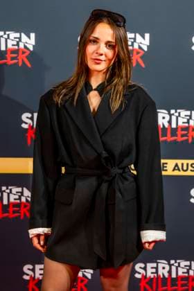 ABB SERIENKILLER- Antonia Kolano Schauspielerin zu Gast bei der Eroeffnung der True Crime Ausstellung Serien Killer am 07.05.2026 in Köln Ehrenfeld NRW Deutschland