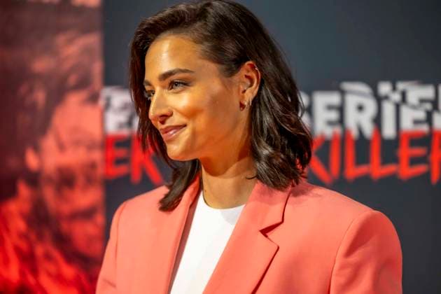ABB SERIENKILLER- Amira Aly Moderatorin zu Gast bei der Eroeffnung der True Crime Ausstellung Serien Killer am 07.05.2026 in Köln Ehrenfeld NRW Deutschland