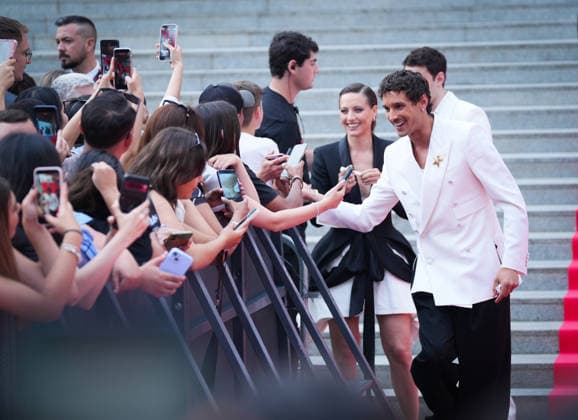 Global Premiere of Berlin and La Dama del Armino by Netflix Actors Joel Sanchez and Michelle Jenner greet the audience during the Global Premiere of Berlin and La Dama del Armino by Netflix A 08 May 2026, in Seville Andalusia, Spain The global premiere of the second season of the spin off of La casa de papel , entitled Berlín y la dama del armino , which takes place this Friday and Saturday, will host several outstanding events in Seville Today Friday, this event has taken place in Las Setas starting with a red carpet that has paraded in addition to the cast, VIP guests 08 MAY 2026 María José Ló Sevilla Andalucia, Espana Sevilla Andalucia, Espana Espana Espana  Copyright: xMariaxJosÃ xLopezx 7509085