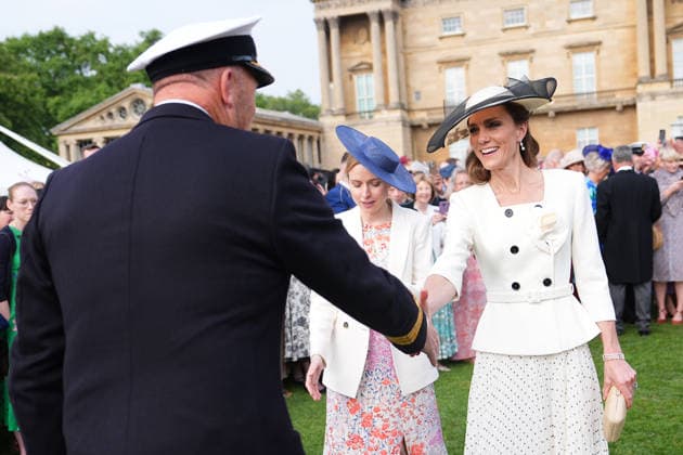 The Prince and Princess of Wales attend a Garden Party The Prince and Princess of Wales attend a Garden Party to celebrate frontline workers from across the United Kingdom, at Buckingham Palace, London, UK, on the 8th May 2026. Picture by Aaron Chown WPA-Pool London Buckingham Palace London United Kingdom  WHA-0817