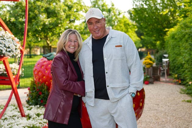 VIP-Abend im Gertrudenhof Erdbeerpark. Annemie Herren und Ramon Ademes beim VIP-Abend im Gertrudenhof Erdbeerpark am 08.05.2026 in Huerth. Hürth Gertrudenhof Erdbeerpark Nordrhein-Westfalen
