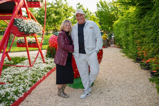 VIP-Abend im Gertrudenhof Erdbeerpark. Annemie Herren und Ramon Ademes beim VIP-Abend im Gertrudenhof Erdbeerpark am 08.05.2026 in Huerth. Hürth Gertrudenhof Erdbeerpark Nordrhein-Westfalen