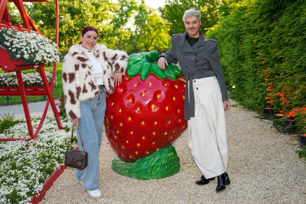 VIP-Abend im Gertrudenhof Erdbeerpark. Kate Merlan und Sam Dylan beim VIP-Abend im Gertrudenhof Erdbeerpark am 08.05.2026 in Huerth. Hürth Gertrudenhof Erdbeerpark Nordrhein-Westfalen