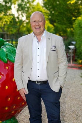 VIP-Abend im Gertrudenhof Erdbeerpark. Peter Zens beim VIP-Abend im Gertrudenhof Erdbeerpark am 08.05.2026 in Huerth. Hürth Gertrudenhof Erdbeerpark Nordrhein-Westfalen