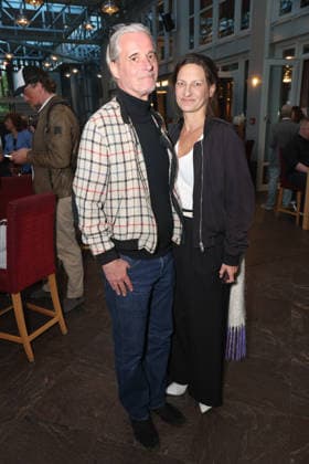 Schauspielerin Catrin Striebeck mit Ehemann Jonas Landerschier, Premierenfeier der Komödie 53 Sonntage mit prominenten Gästen in der Komödie Winterhuder Fährhaus, Hamburg 8.5.2026
