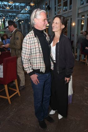 Schauspielerin Catrin Striebeck mit Ehemann Jonas Landerschier, Premierenfeier der Komödie 53 Sonntage mit prominenten Gästen in der Komödie Winterhuder Fährhaus, Hamburg 8.5.2026