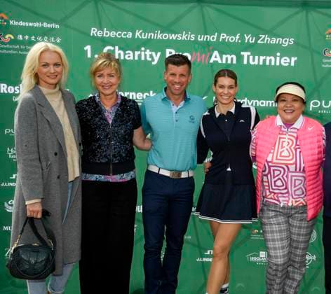 ABB PROMIGOLF - Rebecca Kunikowski Nana Kuckuck Thomas Rupprath Rebecca Kunikwski Prof.Yu Zhang Gastgeberin - zu Gast - beim ersten Charity Promi-AM Golfrunier zu gunstemn von Kinderwohl Berlin und Geka e.V. auf dem Golf und Country Club am Motzener See in Mittenwalde Brandenburg am 09.05.2026 Brandenburg Deutschland