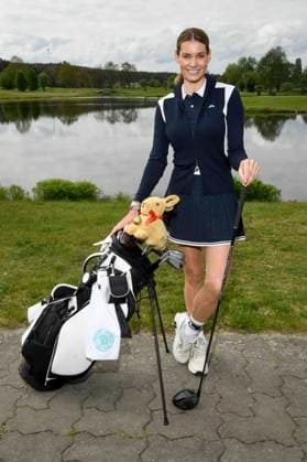 ABB PROMIGOLF - Rebecca Kunikowski Gastgeberin beim ersten Charity Promi-AM Golfrunier zu gunstemn von Kinderwohl Berlin und Geka e.V. auf dem Golf und Country Club am Motzener See in Mittenwalde Brandenburg am 09.05.2026 Brandenburg Deutschland