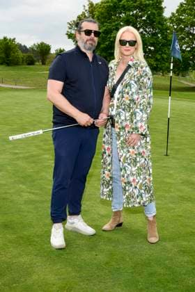 ABB PROMIGOLF - Franziska Knuppe und Ehemann Christian Moestl zu Gast beim ersten Charity Promi-AM Golfrunier zu gunstemn von Kinderwohl Berlin und Geka e.V. auf dem Golf und Country Club am Motzener See in Mittenwalde Brandenburg am 09.05.2026 Brandenburg Deutschland