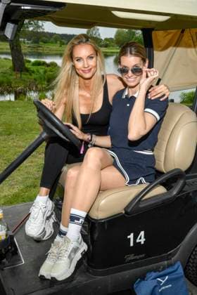 ABB PROMIGOLF - Jenice Saengerin mit Rebecca Kunikowski zu Gast beim ersten Charity Promi-AM Golfrunier zu gunstemn von Kinderwohl Berlin und Geka e.V. auf dem Golf und Country Club am Motzener See in Mittenwalde Brandenburg am 09.05.2026 Brandenburg Deutschland
