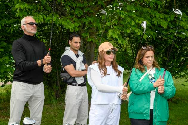 ABB PROMIGOLF - Simone Thomalla Freund Rene Merten Timor Uelker Rebecca Immanuel zu Gast beim ersten Charity Promi-AM Golfturnier zu gunstemn von Kinderwohl Berlin und Geka e.V. auf dem Golf und Country Club am Motzener See in Mittenwalde Brandenburg am 09.05.2026 Brandenburg Deutschland