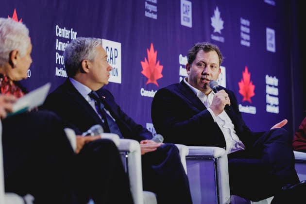 Lars Klingbeil, Bundesminister der Finanzen, aufgenommen im Rahmen der Veranstaltung Global Progress Action in Toronto, 09.05.2026. Fotografiert im Auftrag des Bundesministeriums der Finanzen. Toronto Kanada Copyright: xFlorianxGaertner BMFx