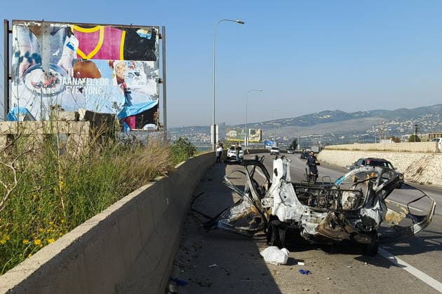 News Bilder des Tages LEBANON - MAY 9, 2026: A view of a damaged vehicle after a military strike on the town of Saadiyat Lebanon  - ZUMAt113 20260509_zaa_t113_1740 Copyright: xAnkharxKochnevax