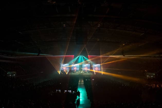 Christopher von Deylen alias Schiller während des Auftaktkonzerts der EUPHORIA In Surround Sound Die Arena Tour 2026 am 9. Mai 2026 in der QUARTERBACK Immobilien ARENA in Leipzig. Die aktuelle Tournee präsentiert das neue Album Euphoria mit immersiver Licht- und Surround-Show. Schiller 2026