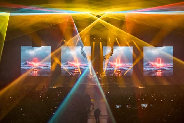 Christopher von Deylen alias Schiller während des Auftaktkonzerts der EUPHORIA In Surround Sound Die Arena Tour 2026 am 9. Mai 2026 in der QUARTERBACK Immobilien ARENA in Leipzig. Die aktuelle Tournee präsentiert das neue Album Euphoria mit immersiver Licht- und Surround-Show. Schiller 2026