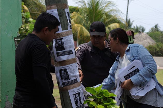 Search for missing migrants in Chiapas CHIAPAS, MEXICO - MAY 09: A brigade of mothers, families, and activists, accompanied by military and police personnel, conduct a search operation for missing migrants in the community of San Jose El Hueyate in Chiapas, Mexico, on May 09, 2026. The operation aims to locate more than 80 people, including children and adults from Cuba, Ecuador, and Central America, who disappeared along the Pacific coast while being trafficked toward the United States. Jose Torres Anadolu Chiapas Mexico. Editorial use only. Please get in touch for any other usage. Copyright: x2026xAnadoluxJosexTorresx