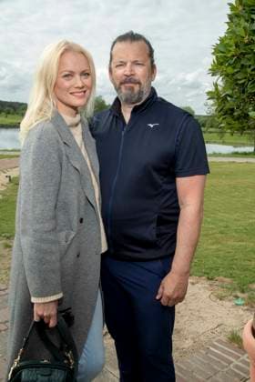 ABB PROMIGOLF- Franziska Knuppe mit Ehemann Christian Moestl zu Gast beim ersten Charity Promi-AM Golfturnier zu gunstemn von Kinderwohl Berlin und Geka e.V. auf dem Golf und Country Club am Motzener See in Mittenwalde Brandenburg am 09.05.2026 Brandenburg Deutschland