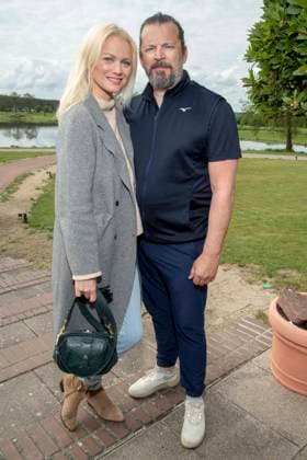 ABB PROMIGOLF- Franziska Knuppe mit Ehemann Christian Moestl zu Gast beim ersten Charity Promi-AM Golfturnier zu gunstemn von Kinderwohl Berlin und Geka e.V. auf dem Golf und Country Club am Motzener See in Mittenwalde Brandenburg am 09.05.2026 Brandenburg Deutschland
